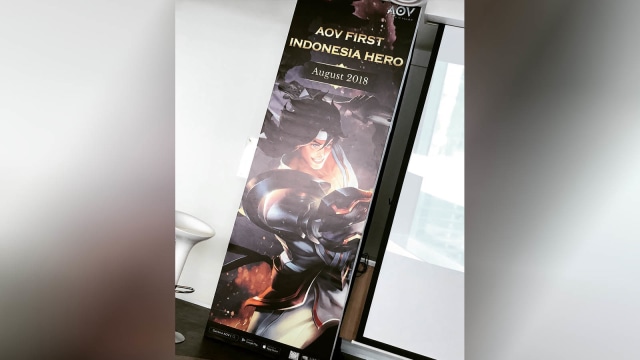 Poster tokoh Wiro Sableng di game AOV. (Foto: Instagram/@lalatimothy)