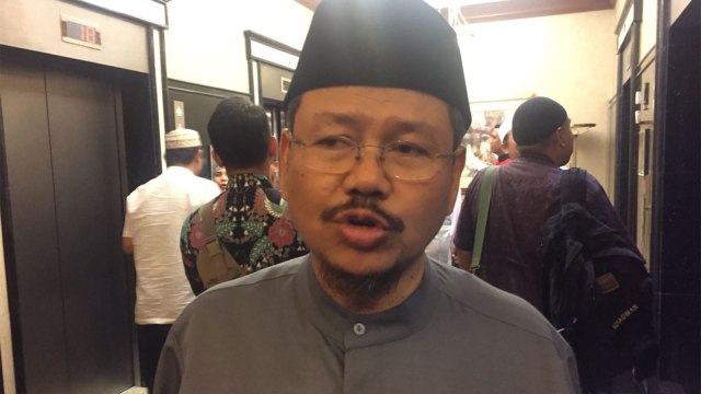 Eks Jubir HTI Ismail Yusanto hadiri Ijtima Ulama GNPF. (Foto: Ricad Saka/kumparan)