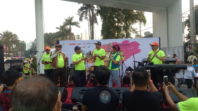 Suasana acara Setneg Run yang dibuka oleh Mensesneg Pratikno, FX Senayan, Jakarta, Minggu (29/7). (Foto: Ainul Qalbi/kumparan)