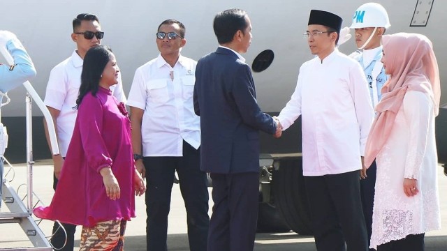 Jokowi dan TGB Langsung Adakan Ratas Gempa Lombok Usai Tiba di NTB (Foto: Instagram/@humasntb)