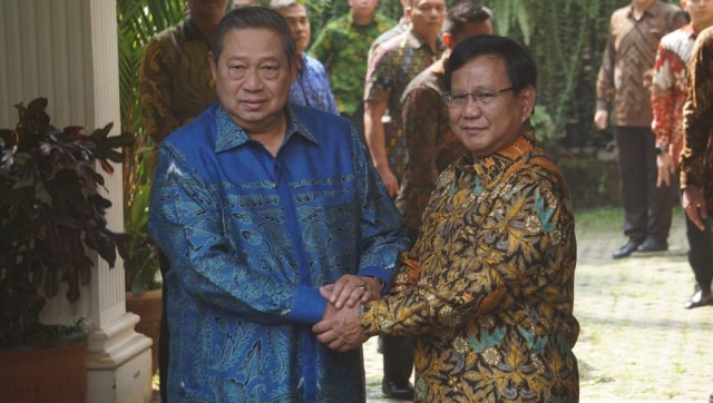 SBY berkunjung ke kediaman Prabowo Subianto di Kertanegara, Jakarta Selatan (30/7). (Foto: Irfan Adi Saputra/kumparan)
