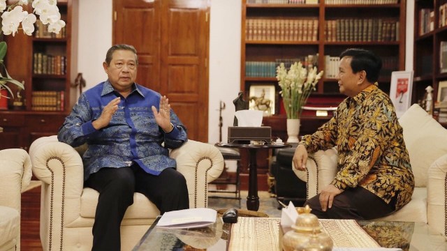 Pertemuan SBY dengan Prabowo Subianto di Kertanegara (30/7) (Foto: Dok. Istimewa)