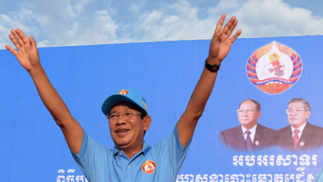 PM Kamboja Hun Sen (Foto: AFP/Thang Chhin Sothy)