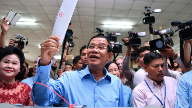 PM Kamboja Hun Sen (Foto: AFP/Thang Chhin Sothy)