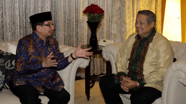 Pertemuan SBY dengan Salim Segaf Al-Jufri di Grand Melia, (Foto: Dok. Partai Demokrat)