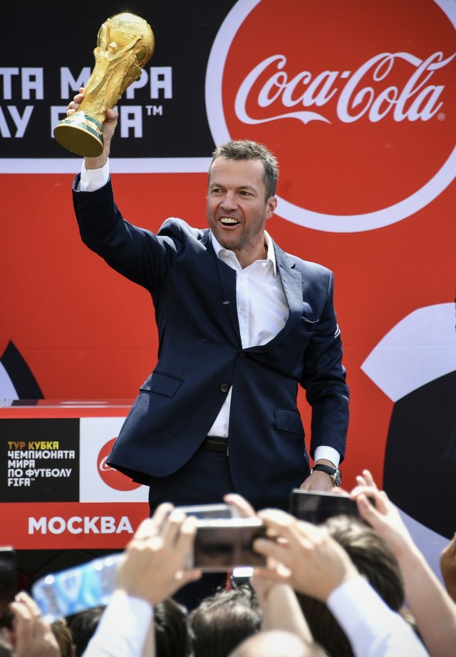 Lothar Matthaeus di Piala Dunia 2018. (Foto: Alexander NEMENOV / AFP)