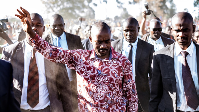 Pemimpin Oposisi Zimbabwe Nelson Chamisa (Foto: AFP/MARCO LONGARI)