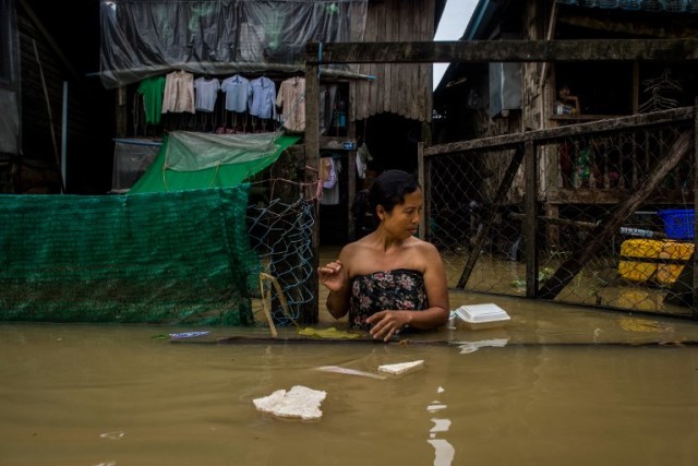 Banjir di Myanmar (Foto: Ye Aung THU / AFP)