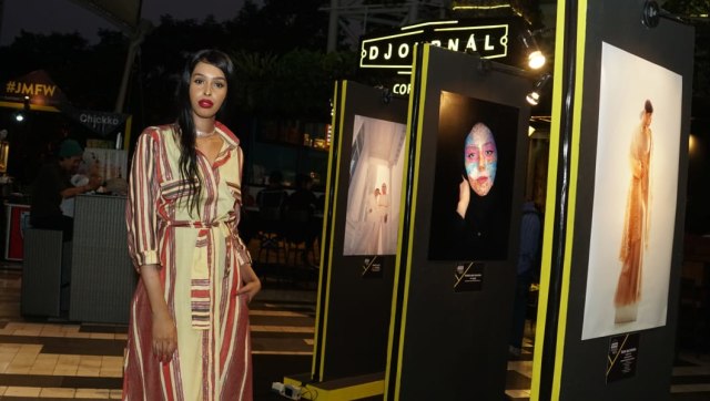 Muna Jama hadir di Jakarta Modest Fashion Week 2018 (Foto: dok.  Helmi Afandi /kumparan)