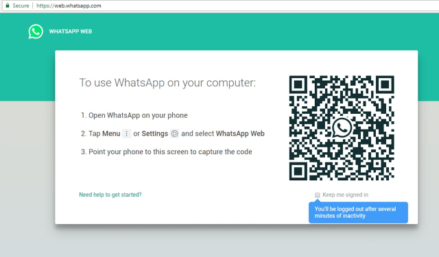 WhatsApp di perangkat desktop. (Foto: Screenshots WhatsApp)