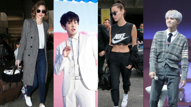 Airport fashion selebriti (Foto: Dok. @celebrityairportstyle dan BTS Official)