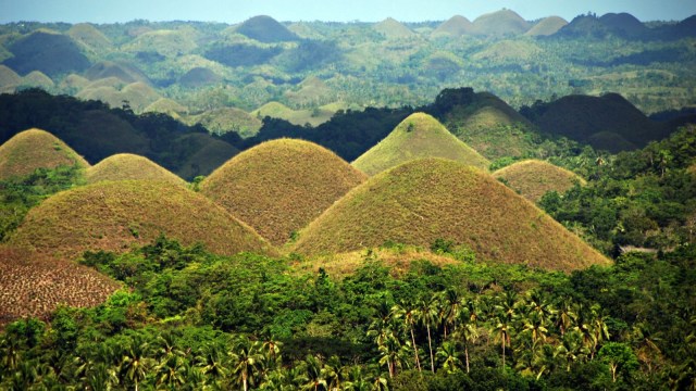 Lanskap Bukit Cokelat, Filipina. (Foto: Flickr / junmark)