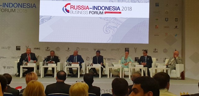 Wakil Gubernur DKI Jakarta Sandiaga Uno menghadiri Rusia-Indonesia Business Forum 2018 (Foto:  Nabilla Fatiara/kumparan)
