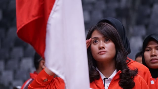 Suasana Pengukuhan Atlet Indonesia Asian Games 20188 di Istora Senayan, Jakarta (5/8) (Foto: Iqbal Firdaus/kumparan)