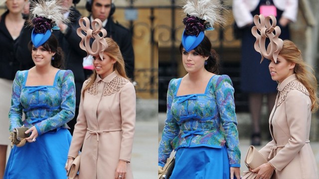Putri Eugenie dan Putri Beatrice di Pernikahan Pangeran William & Kate Middleton (Foto: Instagram @beatrice.and.eugenie.of.york)