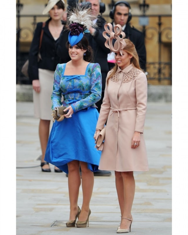 Putri Eugenie dan Putri Beatrice di Pernikahan Pangeran William & Kate Middleton (Foto: Instagram @beatrice.and.eugenie.of.york)
