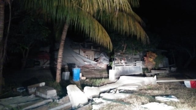 Rumah warga yang rusak di Kecamatan Pemenang dan Tanjung, Lombok Utaram.  (Foto: Dok Fauzan Fuad)