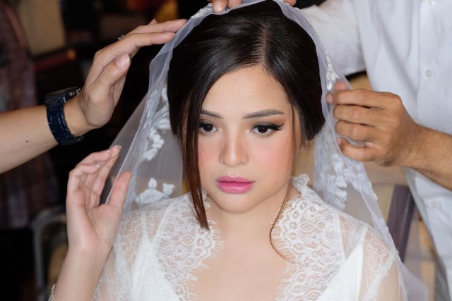 Wedding makeup Tasya Kamila (Foto: Dok. Upan Duvan)