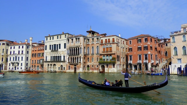 Perahu Gondola di Venesia. (Foto: Pixabay.)