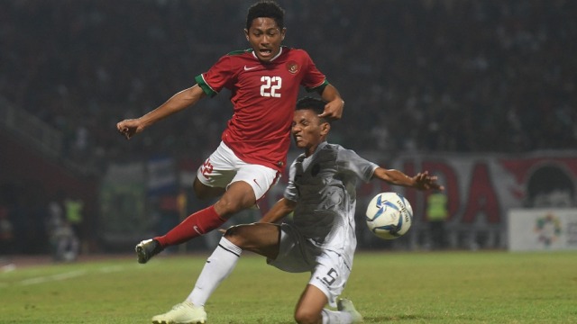 Timnas U-16 vs Timor Leste (Foto: Antara/Zabur Karuru)