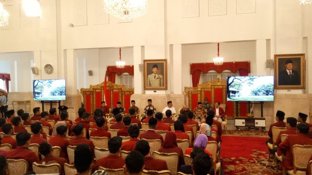 IMM dan Muhammadiyah bertemu Presiden RI, Joko Widodo di Istana Negara, Jakarta, Senin (6/8). (Foto: Jihad Akbar/kumparan)