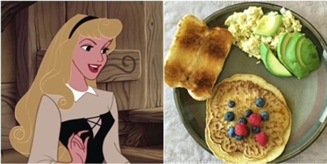 Menu sarapan Putri Disney (Foto: Instagram/ @disney.princess.world @everythingobses)