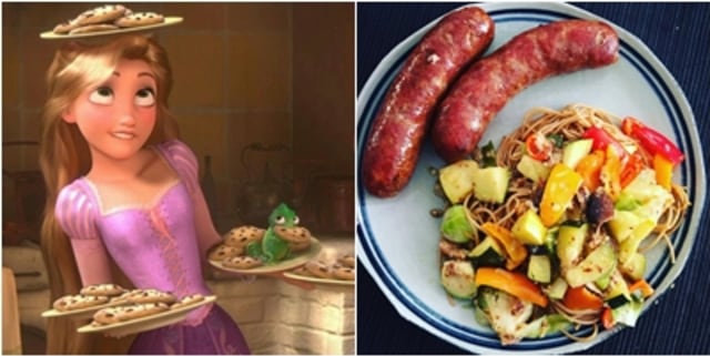 Menu sarapan Putri Disney (Foto: Instagram/ @disney.princess.world @museoffire)