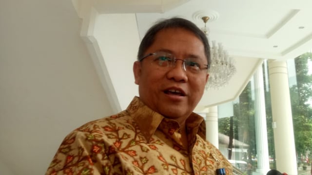 Rudiantara Menteri Komunikasi dan Informatika Republik Indonesia di Kantor Wakil Presiden, Rabu (8/8). (Foto: Nadia Riso/kumparan)