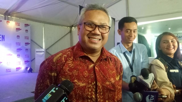 Ketua KPU, Arief Budiman di kantor KPU, Rabu (8/8/2018). Foto: Adhim/kumparan