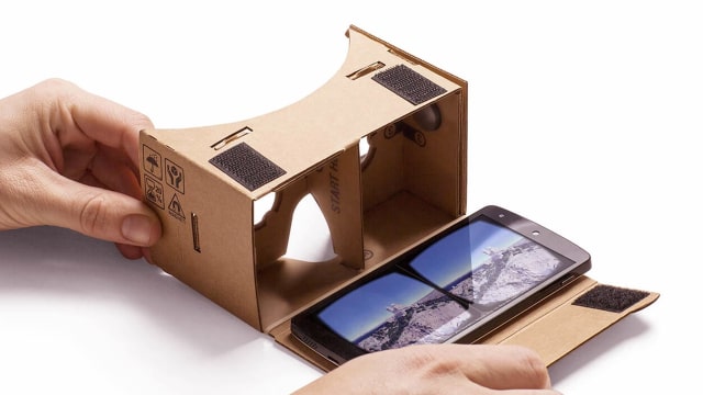 Perangkat VR dari kardus, Google Cardboard. (Foto: Google)