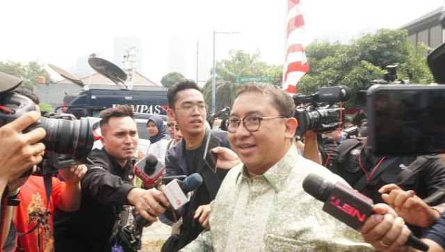 Wakil Ketua Umum Partai Gerindra, Fadli Zon usai mendampingi Prabowo temui SBY di Jakarta, Kamis (9/8/2018). (Foto: Nugroho Sejati/kumparan)