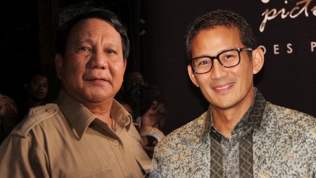Prabowo Subianto dan Sandiaga Uno (Foto: Antara/Muhammad Adimaja dan Munadi Wijaya)