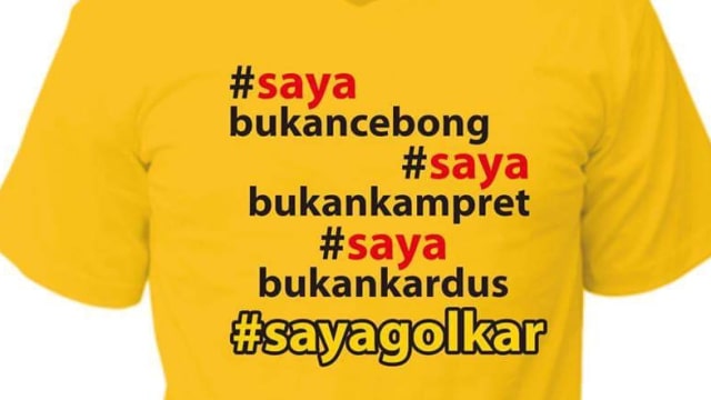 Kaus #SayaBukanKardus. (Foto: Dok. Dedi Mulyadi)