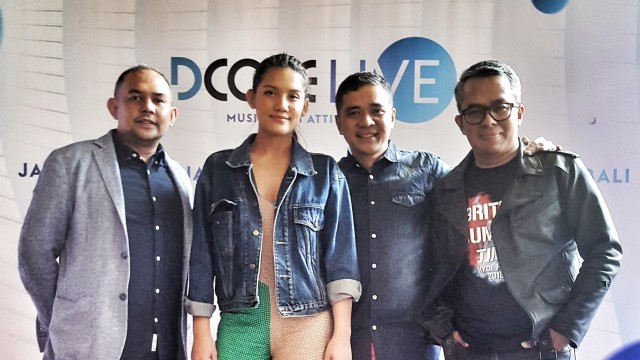 George Pane - Acteeve Indonesia, Monita Sahalea - Talent, Ali Akbar - Music Director, Adib Hidayat. (Foto: Dok. DCODE Live)