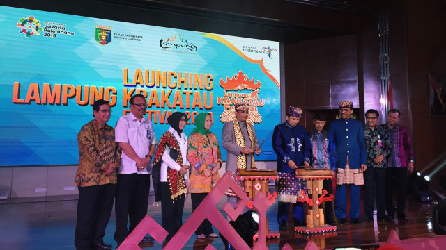 Peluncuran acara Lampung Krakatau Festival, Kamis (9/8). (Foto: Helinsa Rasputri/kumparan)