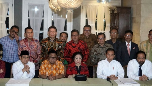 Deklarasi pencalonan Jokowi-Ma'ruf Amin sebagai capres-cawapres 2019 di Plataran Menteng, Kamis (9/8). (Foto: Nugroho Sejati/kumparan)