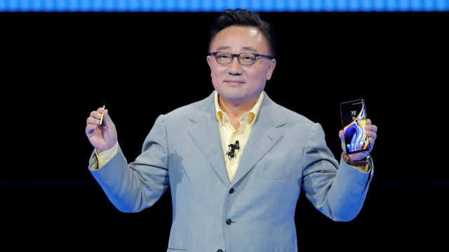 CEO Samsung Mobile, DJ Koh kenalkan Samsung Galaxy Note 9 (Foto: Lucas Jackson/Reuters)