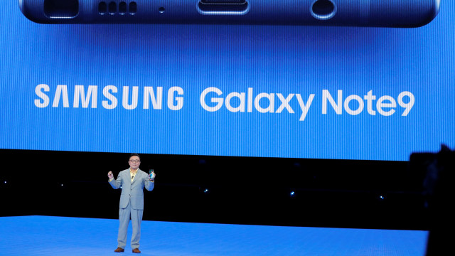 CEO Samsung Mobile, DJ Koh kenalkan Samsung Galaxy Note 9 (Foto: Lucas Jackson/Reuters)