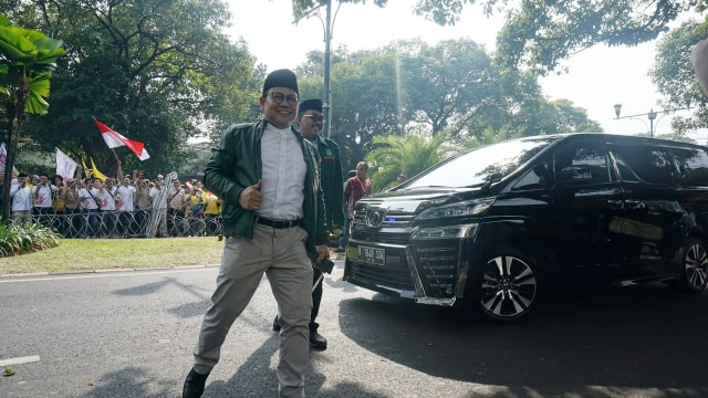 Cak Imin tiba di area Gedung KPU, Jakarta, Jumat (10/8/2018). (Foto: Yudhistira Amran Saleh/kumparan)