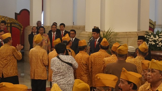 Presiden RI, Joko Widodo hadir di Acara LVRI 2018, Jakarta (10/8). (Foto: Yudhistira Amran Saleh/kumparan)