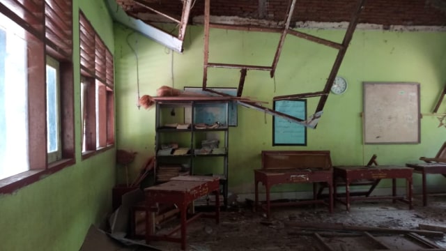 Sekolah di Lombok rusak akibat gempa. (Foto: Dok. Istimewa)