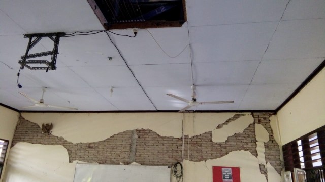 Sekolah di Lombok rusak akibat gempa. (Foto: Dok. Istimewa)
