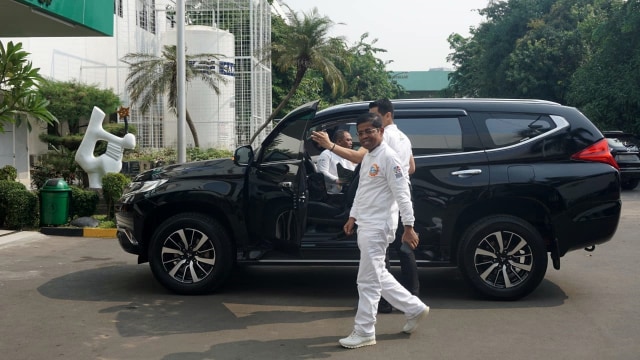 Mensos Idrus Marham di RSPAD Gatot Soebroto Jakarta (12/8). (Foto: Yudhistira Amran Saleh/kumparan)