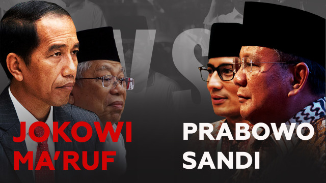 Jokowi - Ma'ruf vs Prabowo - Sandi Foto: Muhammad Faisal Nu'man/kumparan