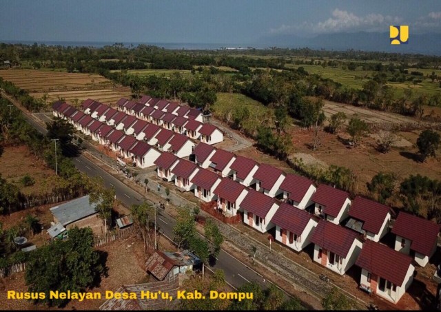 Rusun Nelayan Desa Hu'u Kabupaten Dompu (Foto: Kementerian PUPR)