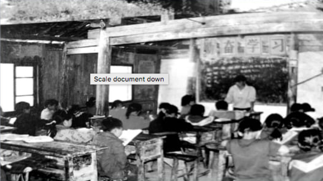 Sekolah di Malipo tempo dulu (Foto: dok. Pemerintah Malipo)