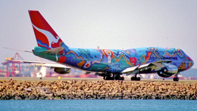 Maskapai Qantas yang dijuluki Nalanji Dreaming. (Foto: Flickr/Aero Icarus)