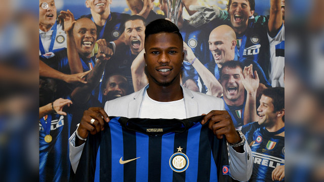 Pemain baru Inter Milan, Balde Keita, saat diperkenalkan (Foto: Inter Milan)