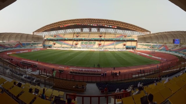 Stadion Wibawa Mukti, Cikarang Timur, Jawa Barat, menjadi satu dari empat venue yang digunakan cabang olah raga sepak bola Asian Games 2018 (14/8). (Foto: Alan Kusuma/kumparan)