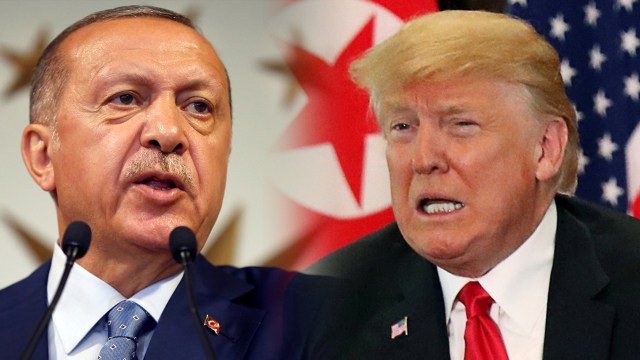 Recep Tayyip Erdogan dan Donald Trump. (Foto: Lefteris Pitarakis/AP dan Reuters//Jonathan Ernst)